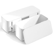 2 Pack Multi-Functional Cable Organizer Box - Effective Dustproof Solution picture