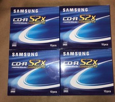 4 BOXES New Samsung CD-R 52X Recordable Muli Speed Discs 700mb/80Min (10Pcs x 4) picture