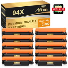 10PK CF294X 94X Toner + Chip For HP LaserJet Pro M118dw M148dw M148fdw M149fdw picture