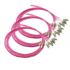 50Pcs 1.5M 50/125 OM4 LC UPC MultiMode Simplex 0.9mm Fiber Optical Pigtail Cable picture