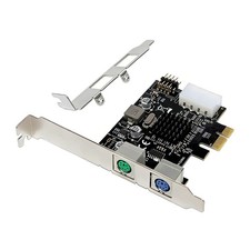 PCIe to 2x PS/2 Adapter Card for Keyboard Mouse Low Profile No Driver picture