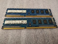 two (pair) SK Hynix 4GB DDR3 desktop memory modules  picture