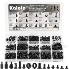 510PCS Computer Screws Assortment Kit, Carbon 510pcs, 510Pcs Black Pc picture