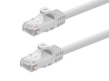 Flexboot Cat6 Ethernet Patch Cable Network RJ45 Stranded UTP 24AWG 2ft White picture