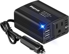 150W Car Power Inverter 12V DC to 110V AC Dual USB Charger picture