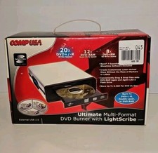 COMP USA EXTERNAL Dual Format Double Layer DVD+/-RW  8x-20x USB 2.0 Lightscribe picture