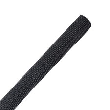 Automotive Wire Sheathing Split Loom Braided Mesh Cable Sleeve 1/4 In 18 Ft picture