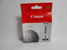Canon Genuine 8 BK CLI-8BK BLACK Ink Cartridge Pixma  Brand New Sealed picture