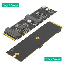 2-in-1 M.2 M-Key to NVMe SSD + A/E Key WiFi Adapter Card NGFF M2 Converter Card picture