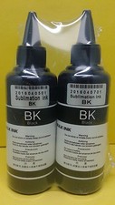 200 ml pigment sublimation Black Bulk Refill Ink for Epson Compatible USA  picture