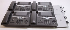 Lot 20 Cisco CP-8811 Corded IP Phones Business VoIP with Stands & Handsets READ picture