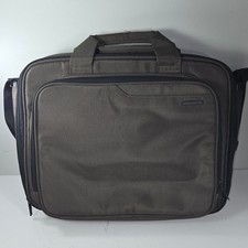 Tucano Prima Laptop Messenger Bag Brown Olive Ballistic Nylon Briefcase 16.5X12 picture