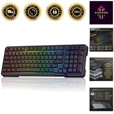 Multi-Device RGB Wireless Keyboard | Elegant 98 Keys with Smooth Linear Switches picture