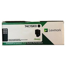 Original Lexmark 74C1SK0 Black Toner. New Sealed Box, We Ship Fast picture