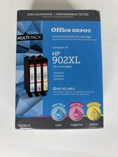 HP 902XL Multi-Pack Color Cyan Magenta Yellow Cartridges. NEW SEALED Expired picture