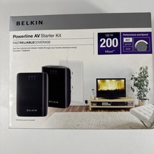 Belkin Powerline AV Starter Kit Up to 200 Mbps F5D4074 picture