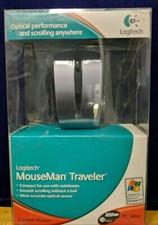 1X sealed New USB Wired Logitech MouseMan Traveler Mouse- Laptop/Notebook PC/Mac picture