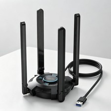 Dual Band AX1800 USB 3.0 WiFi 6 Adapter WiFi 6E WiFi 7 BE6500 Tri-Band Dongle picture