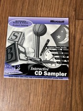 Microsoft Interactive CD Sampler Trial Version 1997 Microsoft 95 Windows 3.1 picture