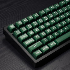 142 Keys PBT Doubleshot RSA Keycaps Dark Green Translucent Keycaps Set Fit for 6 picture