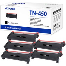 5x TN450 Toner Compatible With Brother HL-2270DW 2280DW HL 2240 Intellifax 2840 picture