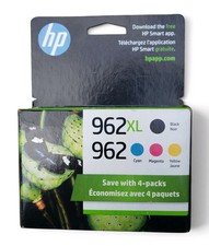 HP 962XL Black 962 Cyan Magenta Yellow Genuine Ink 4 Pack 3JB34AN - FRESH picture