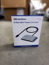 Cable Matters 20Gbps USB C KVM Switch, 3-in-1-Out, 140W PD Charging picture