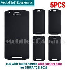 Lot of 5 LCD Module with Touch Screen with front camera hole for Zebra TC21 TC26 picture
