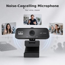 4K UHD Webcam USB for PC Autofocus Web Camera w Microphone with Privacy cover US picture