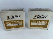 2 Vintage Quill Lot Box of 6 Correctable Film Ribbons New  Hy-yield picture