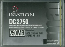 Imation DC2750 Minicartridge, 750MB, Exabyte EXB-2501/Everex XL 1GB compatible picture