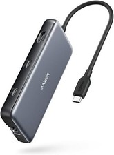 Anker 8-in-1 USB C Data Hub 100W PD Adapter 4K HDMI Ethernet for Mac Laptops PC picture