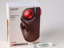 Elecom HUGE PLUS M-HT1MRBK Trackball Mouse 52mm Ball 10 Buttons Wireless Black picture