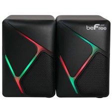 beFree Sound Dual Compact LED Gaming Speakers picture