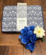 NEW William Morris & Co ~ STRAWBERRY THIEF ~ LAPTOP SLEEVE/CASE Fits up to 15