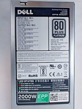 POWER SUPPLY HOTSWAP 2000W 80 PLUS DELL REVERSED DLT RVER XYK93 960VR 0960VR picture