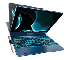 typecase 360° Keyboard Case Backlit iPad 10.2/Pro 10.5/Air 3 w/ Pencil Holder Bl picture