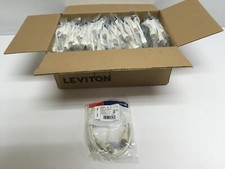 50 NEW Leviton 5G460-3W Gigamax 5E Ethernet Patch Cords Cat 5e picture