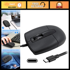 USB C Optical Mouse - Portable Silent Wired Mouse for Laptop, Mac, PC & Android picture