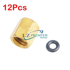 12X Copper Screw with O-ring for Epson DX4 DX5 Big Damper Ink Piping 2.6*3.6mm picture
