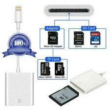 SD Card Reader iPhone/iPad Lightning To SD Card Camera Reader Adapter Converter picture