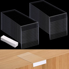 40 Pcs Moveable Shelf Label Holders, Clear Library Markers Book Shelf picture