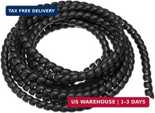 uxcell Flexible Spiral Cable Wrap Wire Cord Wraps Management Sleeve 8mm x 10mm C picture