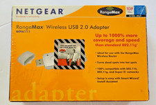 NETGEAR RangeMax WPN111 Wireless USB 2.0 Adapter G 108 MBPS - 802.11g NEW picture
