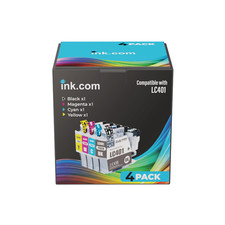 INK.COM LC401 LC401XL Ink Cartridge 4 Pack Compatible Brother Printers 4 Pack picture