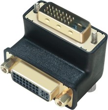 90 Degree Right Angle DVII Female To DVID Male Connector Adapter Converter picture