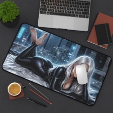 Marvel Mouse Pad, Black Cat Desk Mat, Large Gaming Pad picture