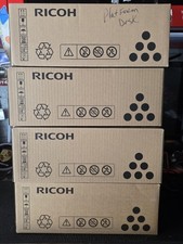 RICOH SP 3710X ORIGINAL TONER AND PHOTOCONDUCTOR DRUM 4 Toners Boxes New Genuine picture