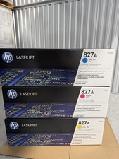 HP 827A SET Of  Cyan/Magenta/Yellow– CF301A – CF302A-CF303A OEM Sealed picture