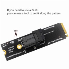 1PC M.2 NVME NGFF M-key Pcie 4.0 To SFF8643 U.2 Transfer SSD Adapter Card picture